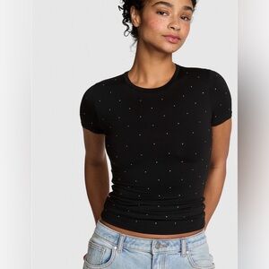 PINK VICTORIAS SECRET BASE STRETCH SHORT SLEEVE TEE